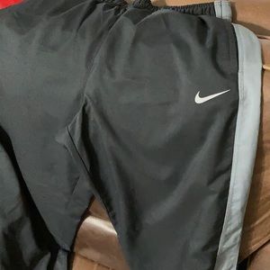 Men’s Nike black and gray wind pants